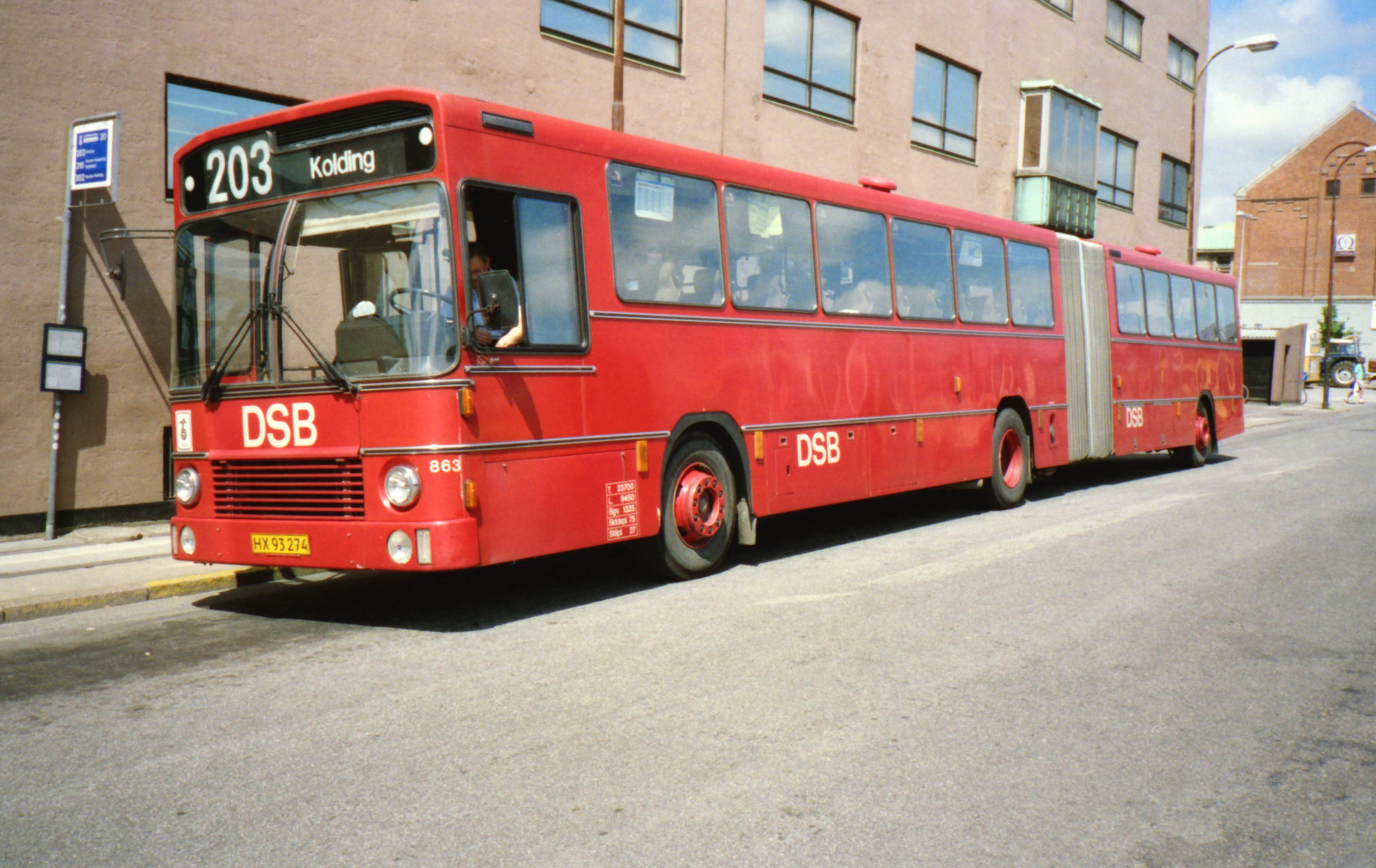 DSB 1982 Volvo ledbus - foto fra j-bog.dk